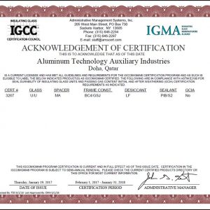 Image of IGCC Certificate