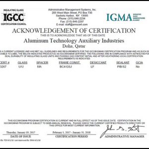 Image of IGCC Certificate