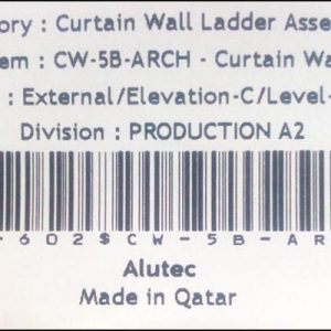 Image of Bar-code For Fabricated Materials