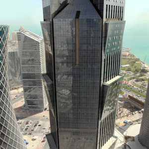 Close up image of Palm Tower Doha