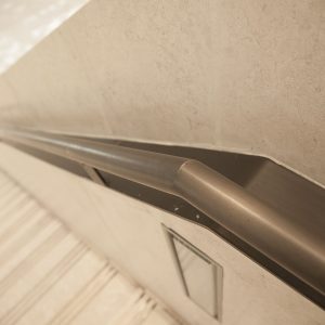 Close up image of Staircase Handrail for Mshereib Downtown Doha