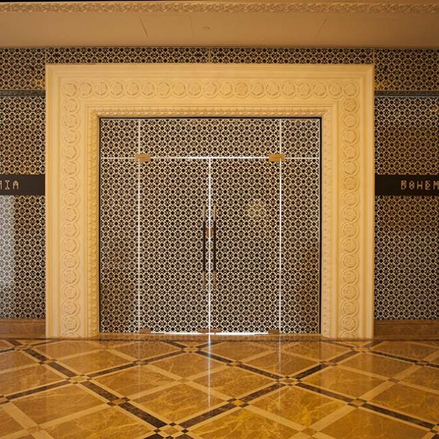 Alutec Products - Image of Frame less Door at Marza Malaz Kempinski, Qatar