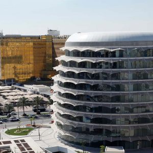 Close up image of Al-Ghanem Business Center Qatar