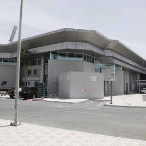 Image of Cladding with fix windows at Al-Ahli Sports club Qatar