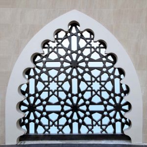 Image of Mushrabiya pattern perforated panel