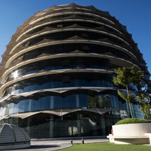 Close up image of Ghanem Business Center Qatar