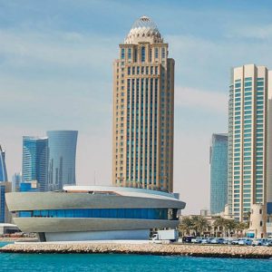 Side view of Four Seasons Hotel Qatar